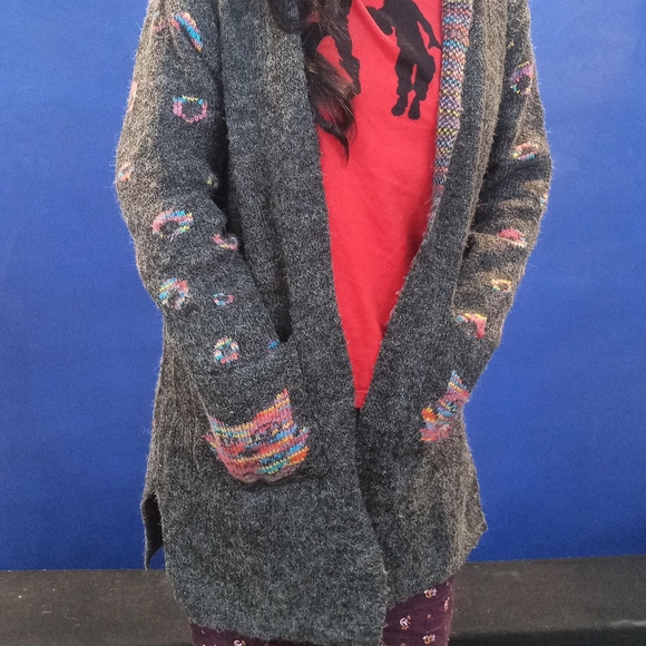 Aesthetic Hoodie shrug M  size woolen - Picture 8 of 8